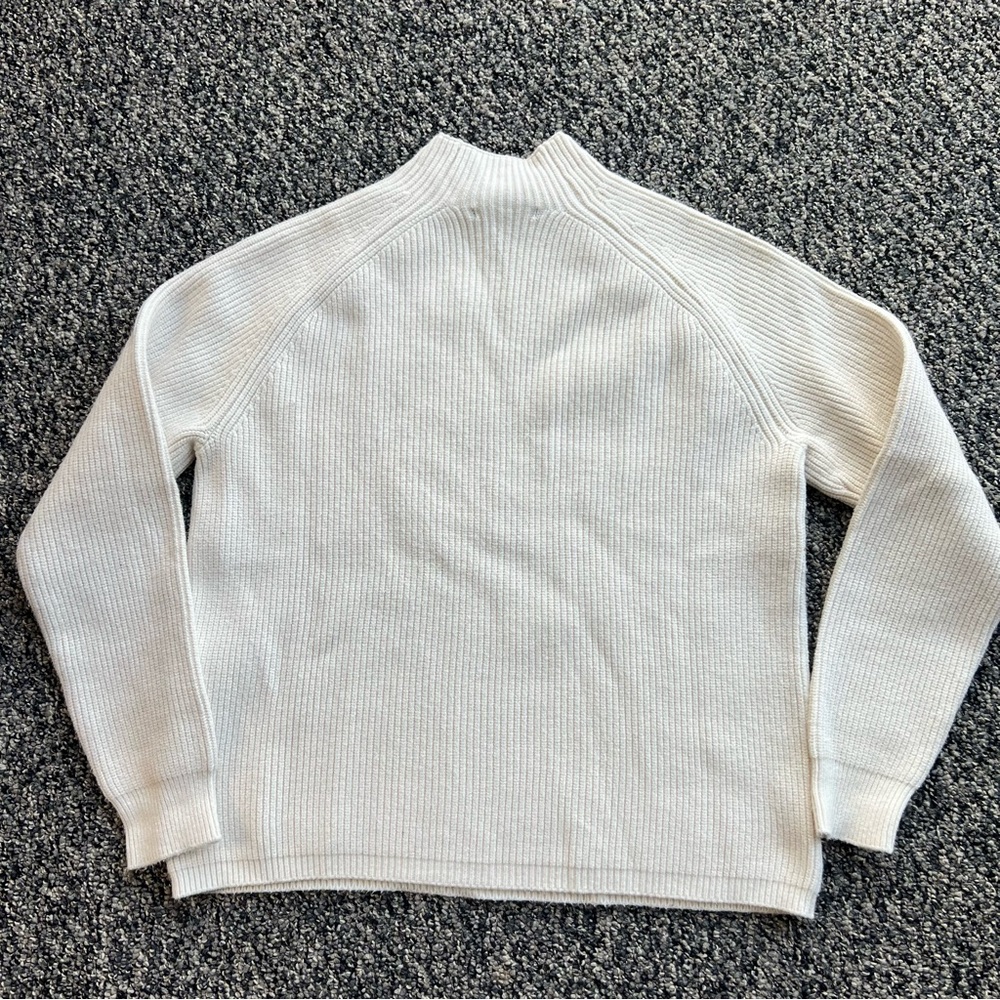 MAJE Cream Sweater with Gold Button Accents - Picture 6 of 9